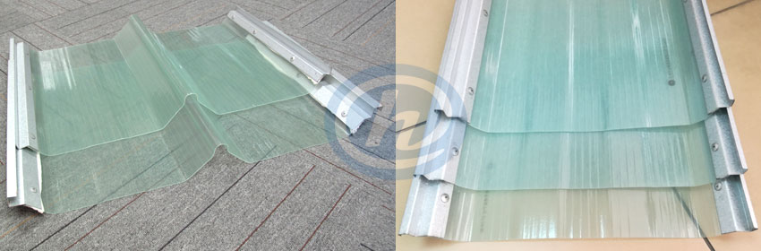 钢边采光板样品